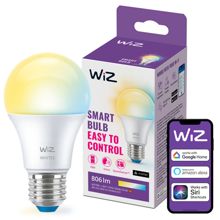 LED Lampen E27 A60 8W = 60W 2700-6500K SMART WiFi WiZ
