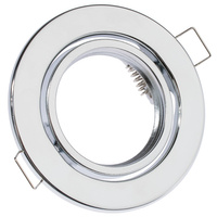 HALOGEN-Einbauleuchte beweglich rund Chrom GU10 MR16-Blech