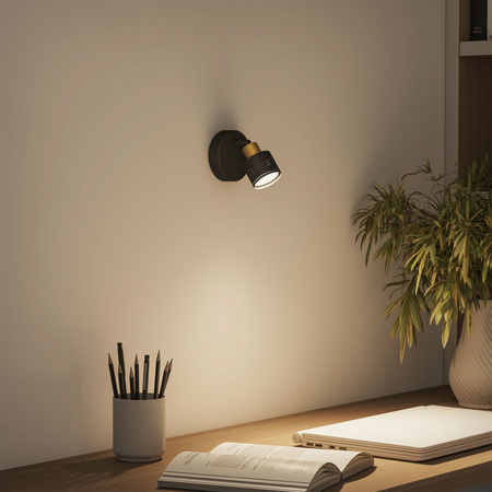 Wandleuchte für Deckenmontage GU10 LED Schwarz-Kupfer Niall Philips