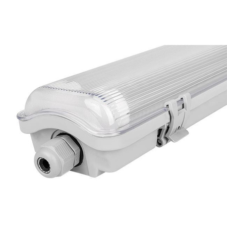 Schlagwettergeschützte Leuchte 120cm 2xT8 G13 IP65 + LED-Leuchtstoffröhren 18W 4000K Neutral Masterled