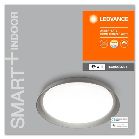 LED Deckenleuchte ORBIS Plate 24W 2500lm warm-kalt 43cm SMART+ WiFi LEDVANCE