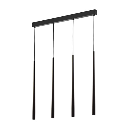 PIANO BLACK Icicle Pendelleuchte Schwarz Modern 4xG9 6414 TK Lighting