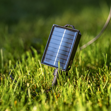 Solar Garten Girlande 20x LED Zierkugeln 10,55m 2700K Warm + Fernbedienung CALLIS2 LUMILED