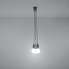 DIEGO LED-Hängeleuchte 3xE27 Grau SOLLUX