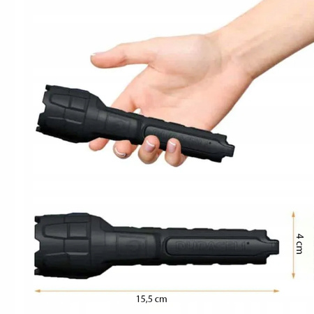 Gummi-LED-Taschenlampe Handbatterie 2xAAA 80lm DURACELL