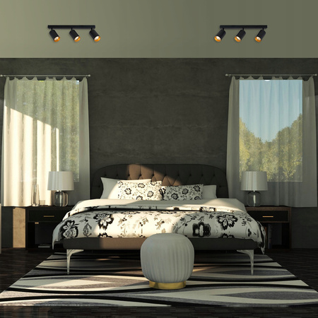 ERIS GOLD 3xGU10 LED Deckenleuchte verstellbar