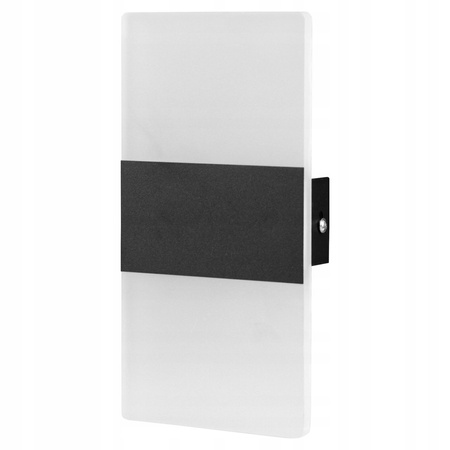 LED Wandleuchte über Spiegel 5W 360lm 4000K Schwarz Plaxio Masterled