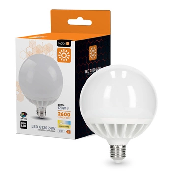 LED-Lampe E27 Sphere 24W 2600lm 3000K Warm 270° Kobi
