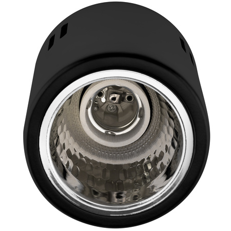 Aufbauleuchte E27, Aufbauspot Runde Tube Schwarz Fest APUS 10 LUMILED