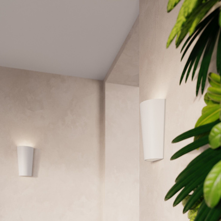 LED LANA E27 Wandleuchte Keramik weiß SOLLUX