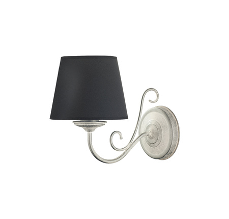 ARKADA E27 Wandleuchte Upward Sconce Lampenschirm Classic Black und Silver Jupiter