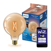 LED-Glühbirne E27 G125 7W = 50W Glühfaden Amber SMART WiFi Philips WiZ