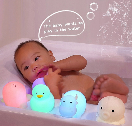 LED Kinder Schreibtisch Tisch Nachtlicht 0.4W 1lm RGB 360° Weiß IP67 Duck Masterled