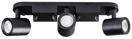 LAURIN Deckenleuchte Leuchte 3xGU10 schwarz 34cm Kanlux