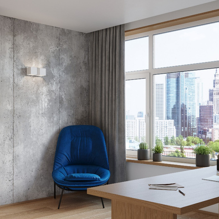 LED QUAD Wandleuchte 2xG9Wandleuchte Top Down Weiß SOLLUX