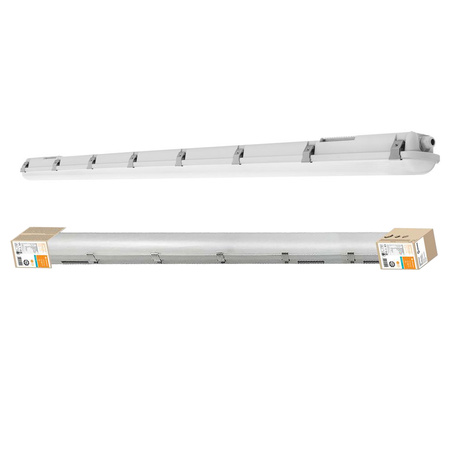 LED Flameproof Hermetic Leuchte 34W 3700lm 4000K Neutral IP65 IK08 Dampproof grau Ledvance