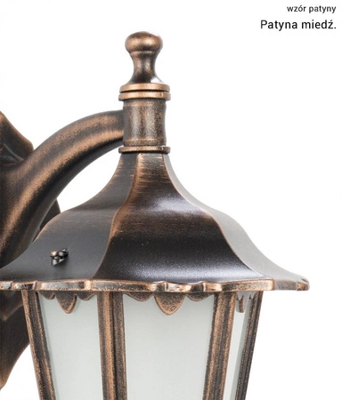 Außengarten-Fassadenlampe LED Retro Midi K 3012/1/M g E27 Su-Ma