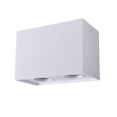 Deckenanbauleuchte Hadar Q2 2xGU10 beweglich rechteckig weiß