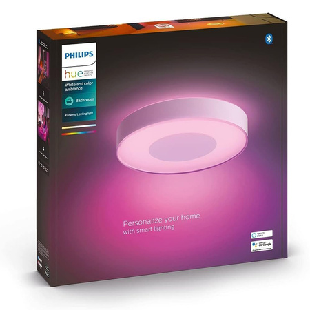 Plafond LED Xamento Deckenleuchte für Badezimmer Weiß 52.5W 42.5cm IP44 CCT RGB PHILIPS HUE Bluetooth