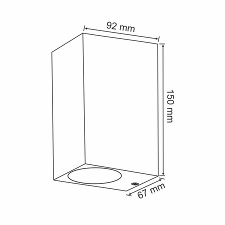 Außenwandleuchte oben unten mit LED 2x GU10 BOSTON GOLDLUX (Polux) ALUMINIUM Weiß