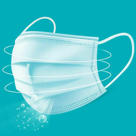 5x Dreischichtige Einweg-Schutzmaske