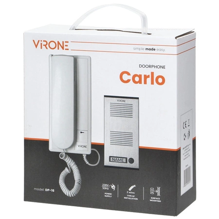 Intercom Bell Set Single Family Intercom Uniphone CARLO Orno Schlüsselanhänger