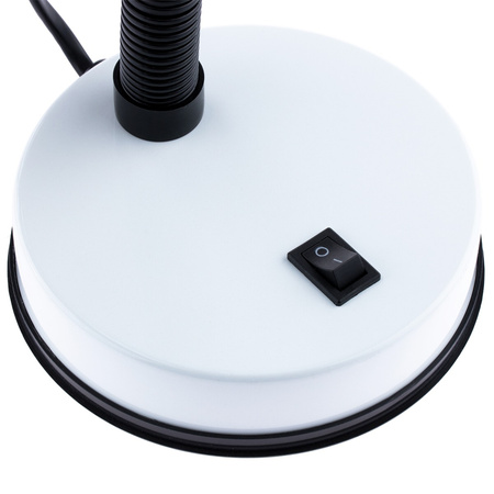 Schultischlampe für LED E27 GAMA KM4010-BL weiß KM LUMILED