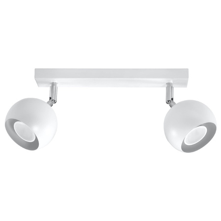 OCULARE Deckenleuchte 2xGU10 Reflektor Halogen Leuchte Beweglich 30cm Weiß SOLLUX