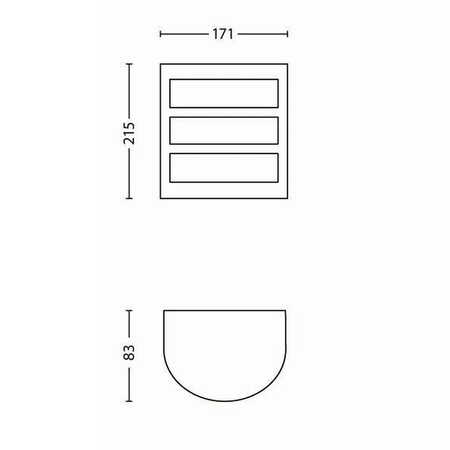 LED-Gartenlampe Wandleuchte PYTHON myGarden 6W 2700K IP44 Silber PHILIPS