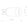 LENS 9173 G9 LED Lampe 3W 280lm 3000K Warmweiß 120° Nowodvorski