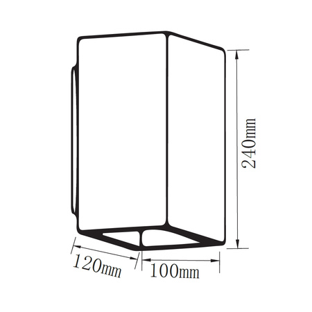 LED-Wandleuchte G9 Fassadenleuchte Beton Hellgrau Quadratisch IP20 VT-893 V-TAC