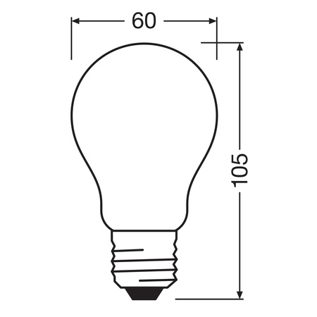 LED-Lampe A70 E27 11.6W = 150W 2452lm 2700K Warm 330° Glühfaden CLASSIC ENERGY EFFICIENCY Osram
