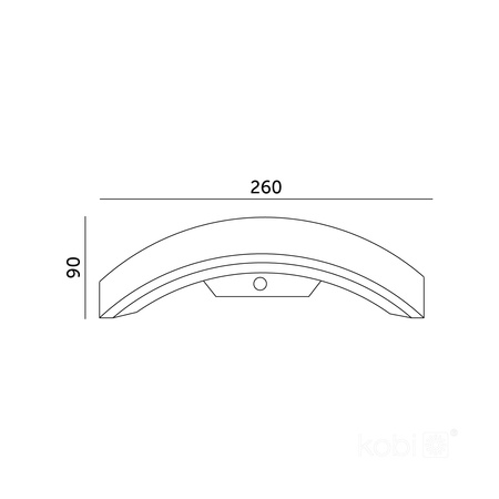 LED-Wandleuchte für Außenbereich 10W 700lm 4000K Neutral mit Bewegungs- und Dämmerungssensor IP54 Schwarz Ome Kobi