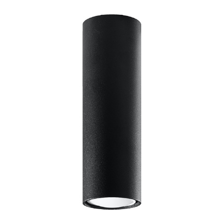 Aufbaustrahler LAGOS GU10 Halogen Spot Tuba 20cm Schwarz SOLLUX