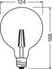 E27 G125 LED Lampen 2,5 W = 22 W, 225 lm, 2500 K warm, OSRAM Vintage 1906 Globe