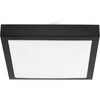 LED-Plafond-Deckenleuchte 2xE27 mit Mikrowellensensor SOLEN quadratisch schwarz