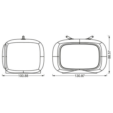 Kinder Touch TV LED 2,5 Watt WHITE + RGB Nightlux Touch TV LEDVANCE Nachtlicht