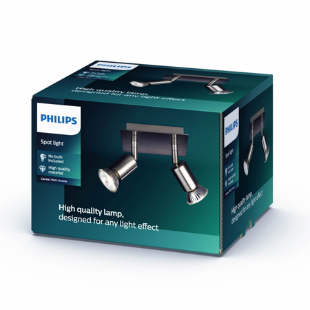 CARREA 2x GU10 Wandleuchte PHILIPS Reflektor Beweglich