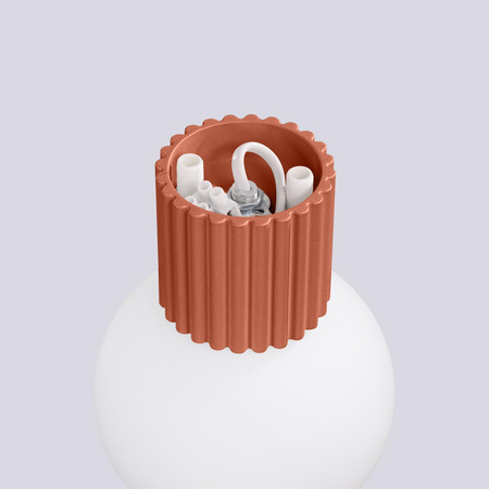 Badezimmer Wandleuchte G9 Rund Rot Modern Matt IP44 Halo Sollux