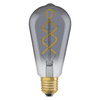 Dekorative LED-Lampe ST64 Edison E27 4W = 15W 140lm 1800K Warm 330° Smoked Vintage 1906 Osram