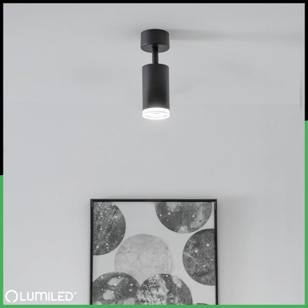 Wandleuchte LED Spot GU10 IP44 ADERO Schwarz Lumiled Wandleuchte