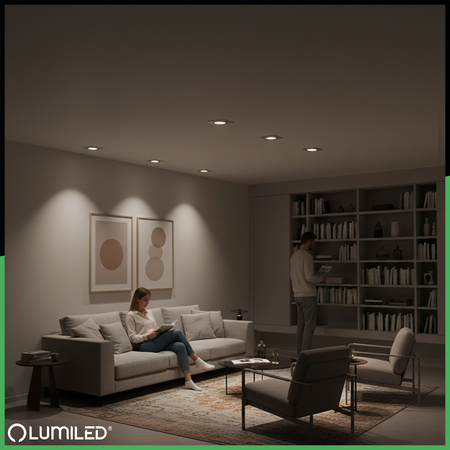 Flächenbündige Halogen-Deckenleuchte Quadratisch GU10 MR16 Weiß TRIAM LUMILED