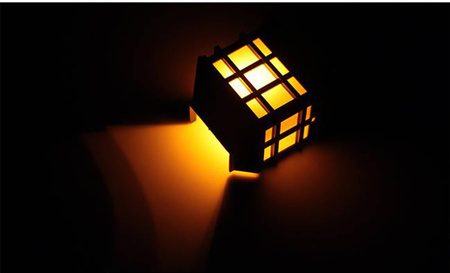 Wandleuchte Solar LED Gartenfassadenleuchte IP44 mit Flammeneffekt