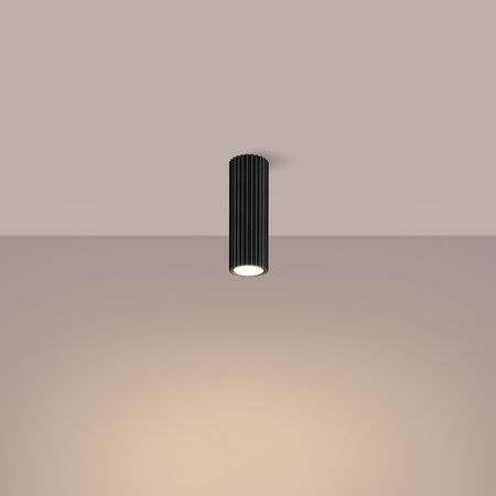 Tuba Spot Deckenleuchte GU10 Schwarz Carbon Deep Space SL.1569 Sollux