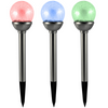 Garten LED Solarbetriebene Kugel Glas Inox 8 cm GOLDLUX (Polux)
