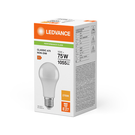 LED Lampen A60 E27 10W = 75W 1055lm 2700K Warmweiß LEDVANCE