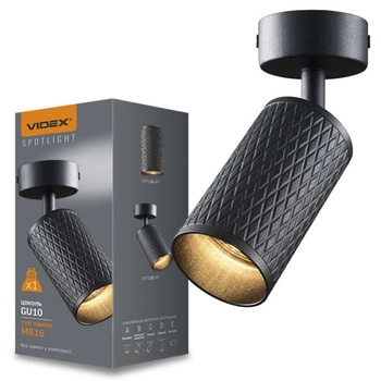 Aufbauleuchte Deckenleuchte LED Tube GU10 Schwarz VIDEOX