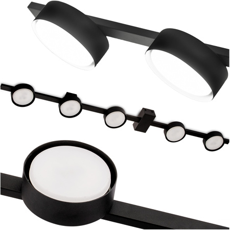 OVILO Deckenleuchte LED-Halogen-Leuchte 5x GX53 Spot Wandleuchte Reflektor LUMILED