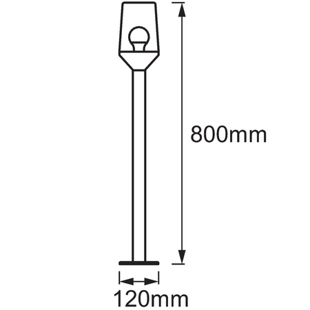 Gartenleuchte für den Außenbereich POST E27 80 cm Endura CLASSIC CALICE LEDVANCE