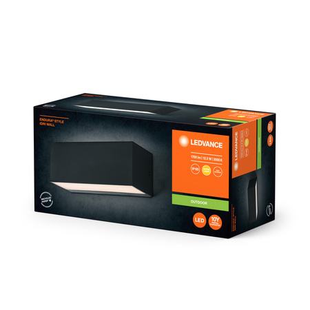 Gartenleuchte LED-Fassadenwandleuchte 12,5W 700lm 3000K IP65 Endura Ledvance grau